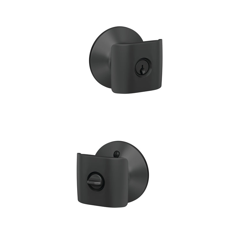 Complete Entry Knob Set with Deadbolt, Matte Black
