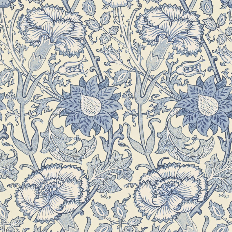 Pink & Rose Wallpaper, Indigo
