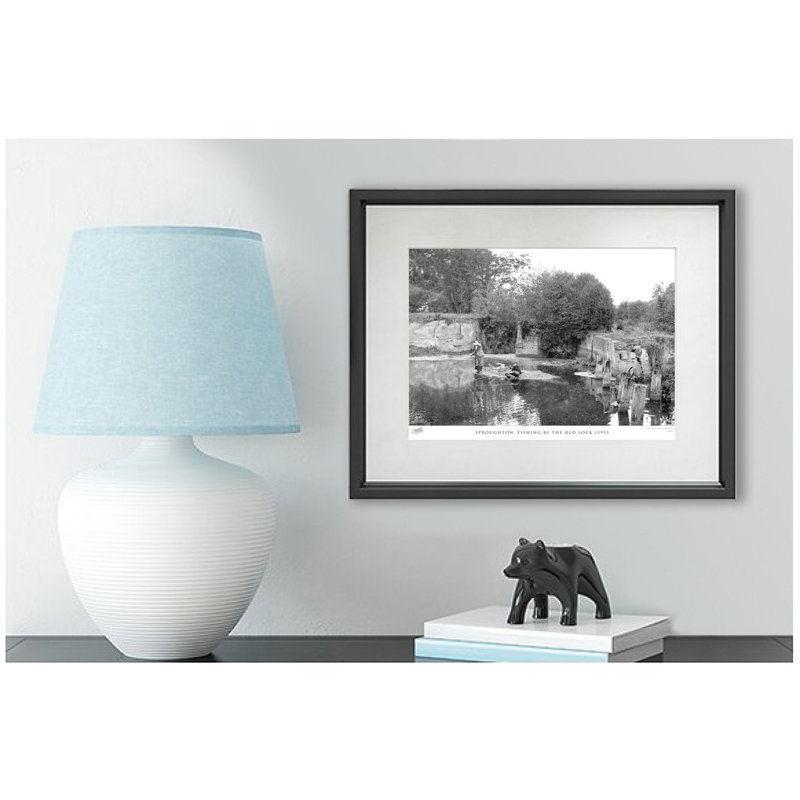 Sproughton, Fishing By The Old Lock C1955 by Francis Frith - Single Picture Frame Print, 45cm H x 60cm W x 2.3cm D