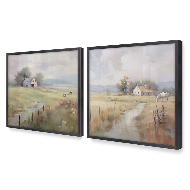 «Countryside Farmhouse Bliss», Zinc patiné, H 13,75 po x l 13,75 po