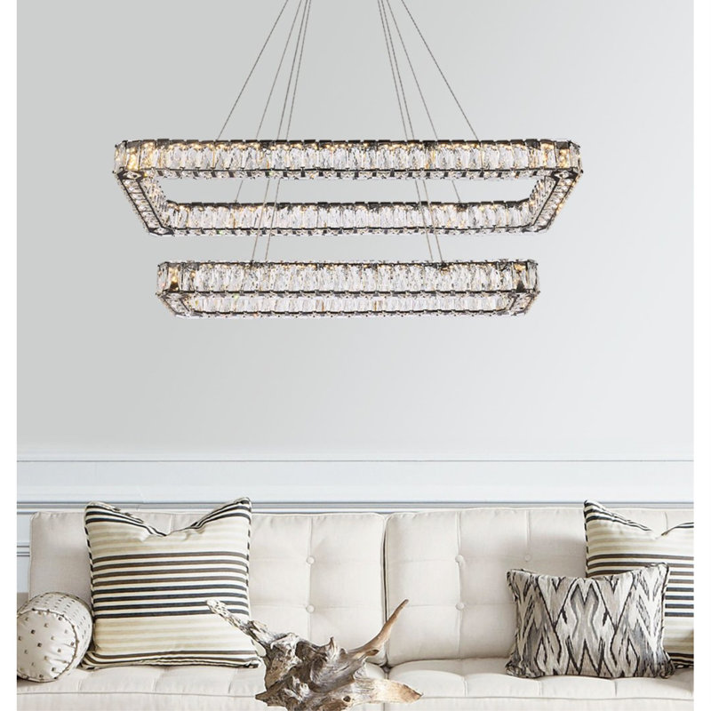 Maart - Light Pendant, 80" H x 42" W x 18" D, Black