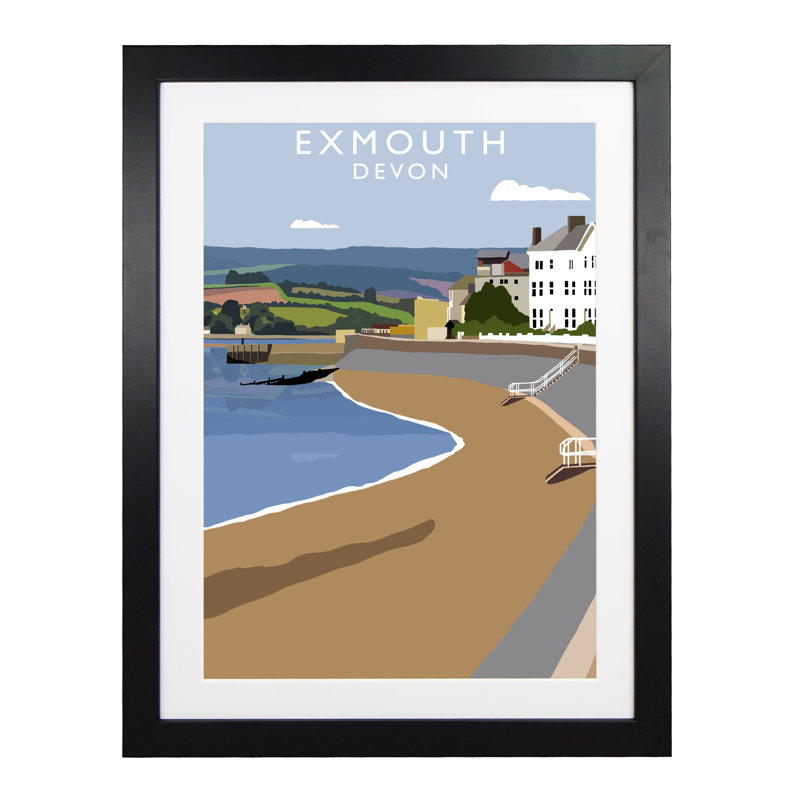 Exmouth 2 by Richard O'Neil - Print, Black Wood Frame, 43.5 cm H x 33.5 cm W x 2.2 cm D