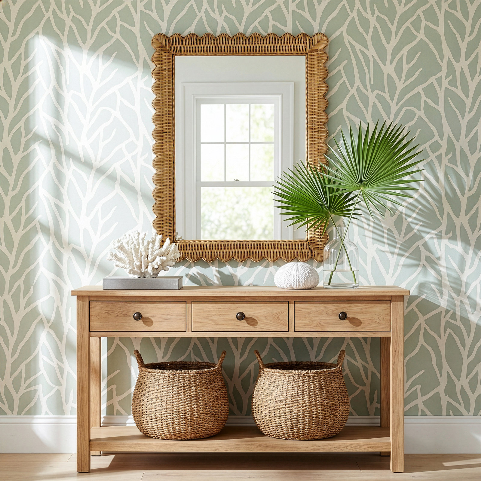 Lacie 30" Accent Mirror, Honey