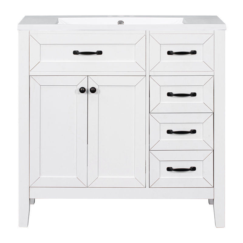 Meuble-lavabo blanc 36 po avec lavabo