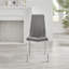 Edzard Double Pedestal High Gloss Dining Table Set with 6 Soft Touch Faux Leather Dining Chairs-52600529-52600530