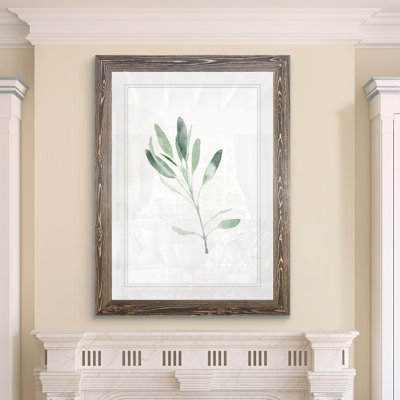 « simple sage ii »-cadre photo imprimé sur verre