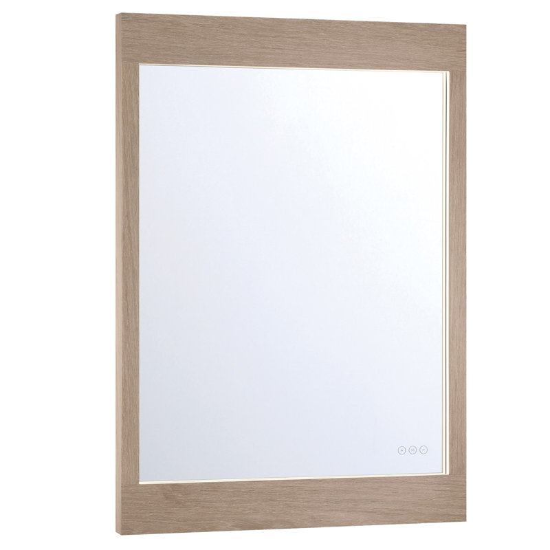 Mogano, miroir, 30 po x 42 po, chêne blanc