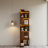 Chris 5-Tier Corner Bookcase with LED Lights-117512209