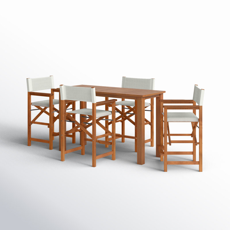 Ensemble de salle à manger 5 pièces Trakas, Blanc