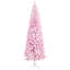 Arbre de Noël artificiel mince enneigé 7,5 pi avec une forme de pin et des branches réalistes