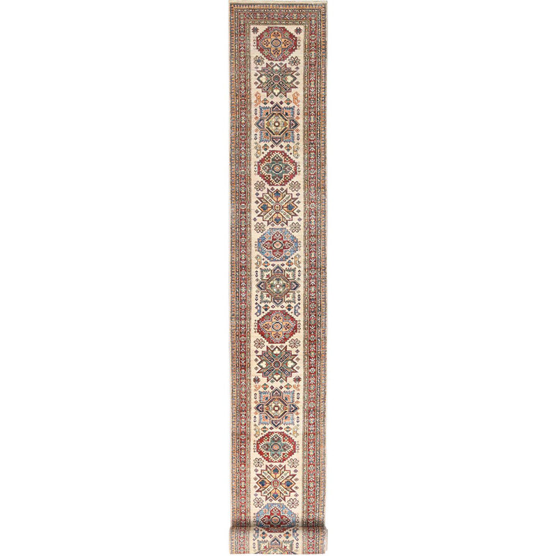 Tapis de couloir nouvel âge en laine 2 pi 9 po x 35 pi 8 po Uppsala Ivoire