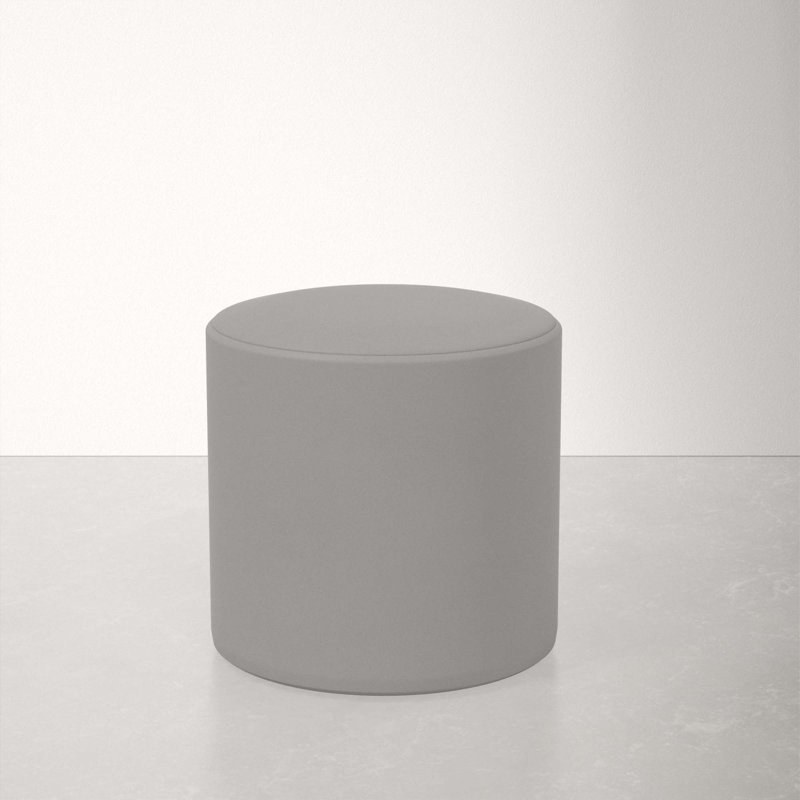 Orlando Upholstered Ottoman, Classic Otter Performance Velvet