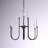 Anelys 9 - Light Steel Dimmable Chandelier