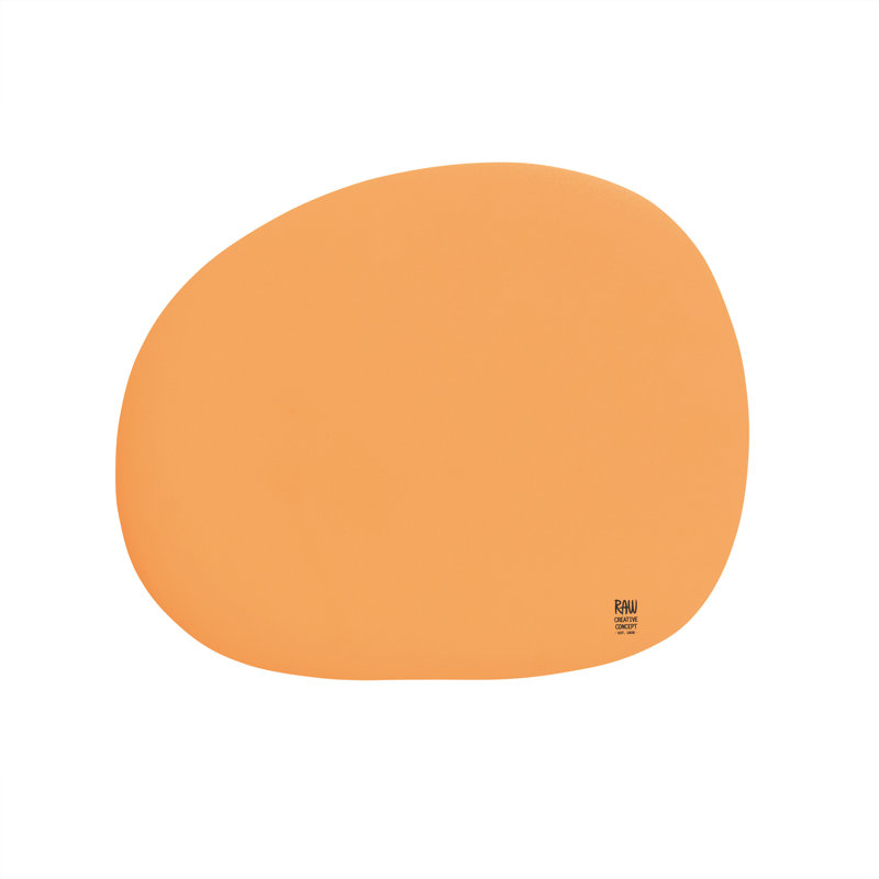 Solid Colour Round Placemat, Pumkin Yellow