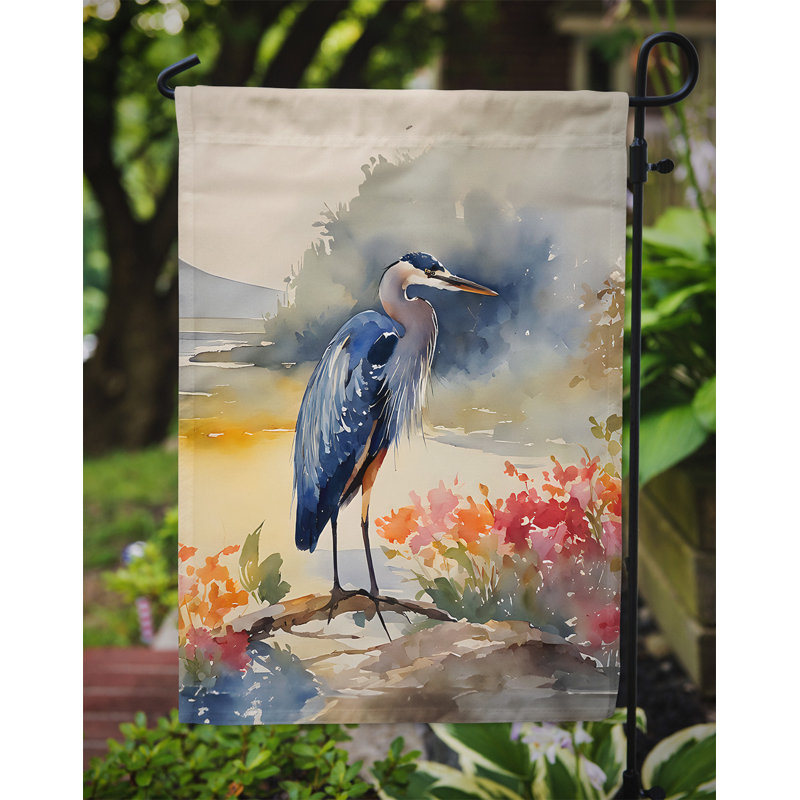 Drapeau de jardin double en polyester H 15,5 po x l 11,25 po