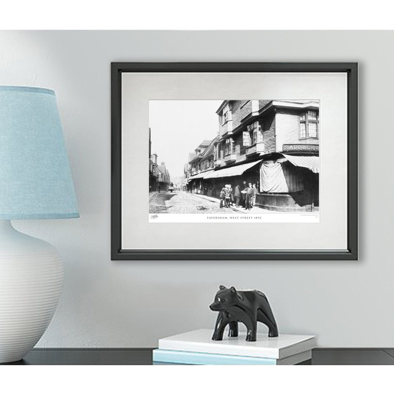 Faversham, West Street 1892 - Single Picture Frame Print, 40cm H x 50cm W x 2.3cm D