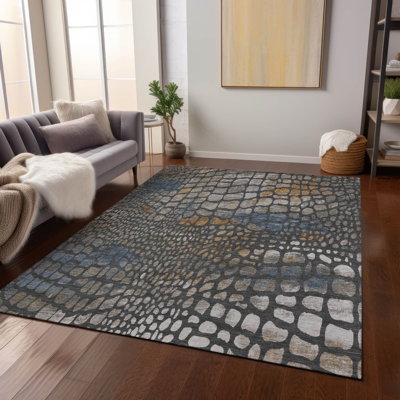 Tapis intérieur / extérieur gris Siena 