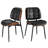 PU Leather Upholstered Dining Chairs With Stitched Detailing And Soft Padding - Perfect Side Chairs For Dining Rooms, Kitchens, And Living Rooms.-1779299458-1779299459