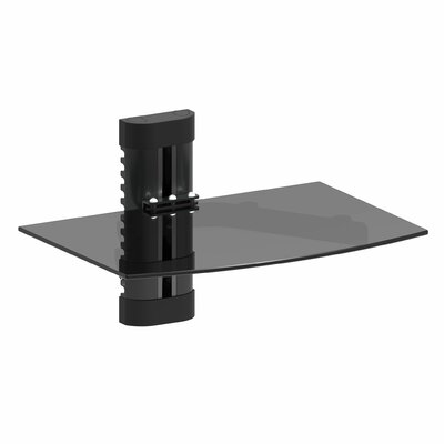 ProMounts Durable AV Wall Shelf, Single Glass, Supports up to 17.6lbs Max Weight -  FSH1