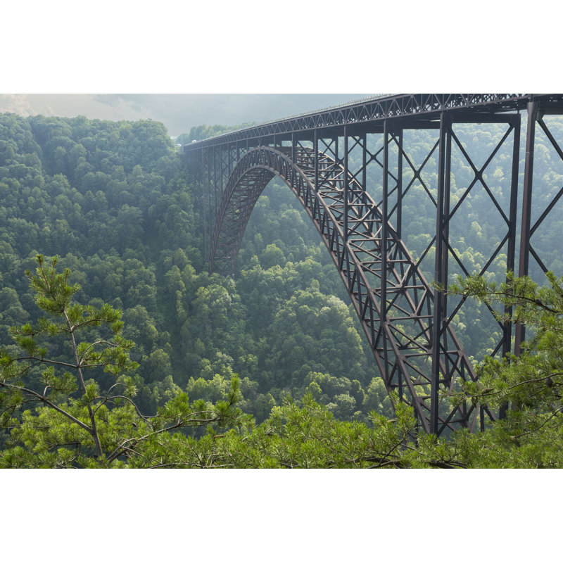 New River Bridge - Wrapped Canvas Photograph, 8" H x 12" W