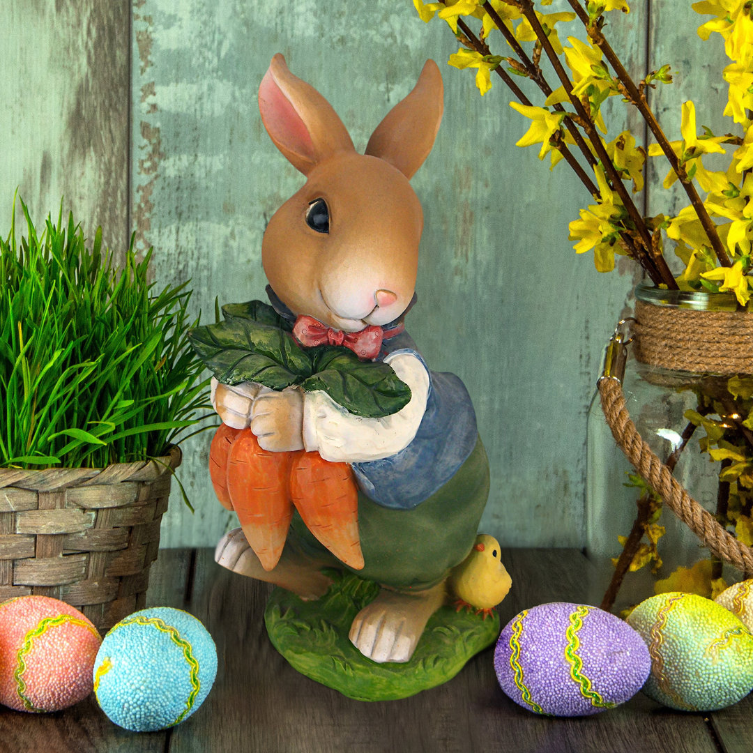 Bunny Hop Lane Father Rabbit Statue Design Toscano