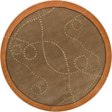 Daisa Wool Abstract Area Rug in Tan
