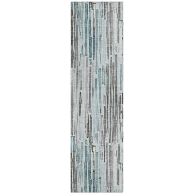 Caelira Teal Washable Indoor-Outdoor Rug - 