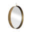 24 po x 28 po, miroir rond doré, miroir circulaire avec cadre en fer pour le couloir du vestibule de la chambre à coucher du salon
