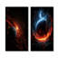Ensemble de salon orange et noir Comets In Galaxy I - Planète comète-102576513-102576509