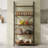 4-Tier Industrial Bookshelf (Black)