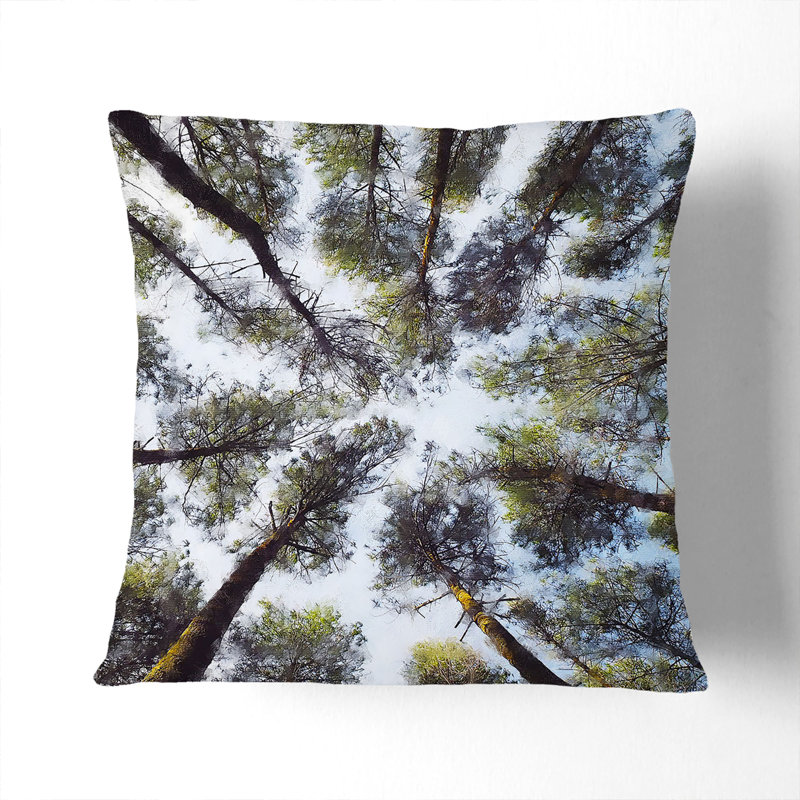 Tree Tops Cushion with Filling, 40cm H x 40cm W x 15cm D
