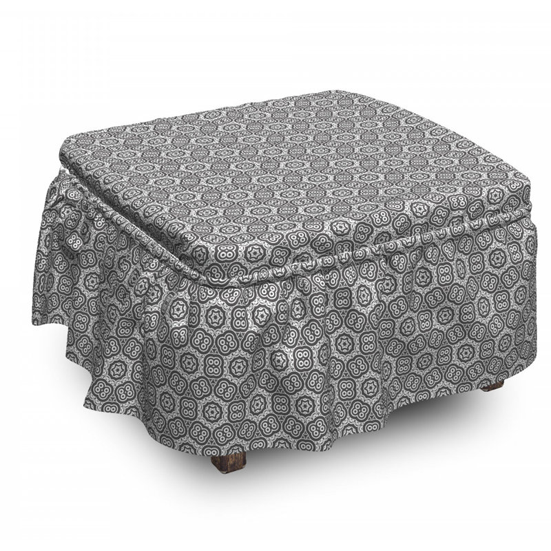 Box Cushion Ottoman Slipcover