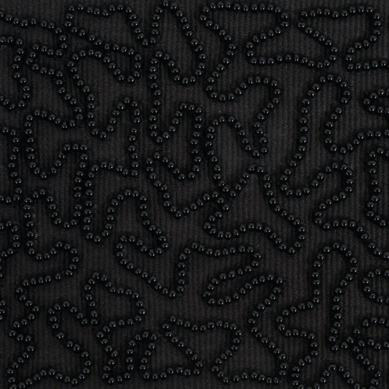 Ruban de perles Vermicelli, Noir
