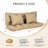 Tufted Porch Swing Cushions-16584960