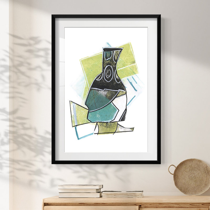 Grey Scribbles II -Gallery Wrapped Canvas, 28.5" H x 20.5" W, Black