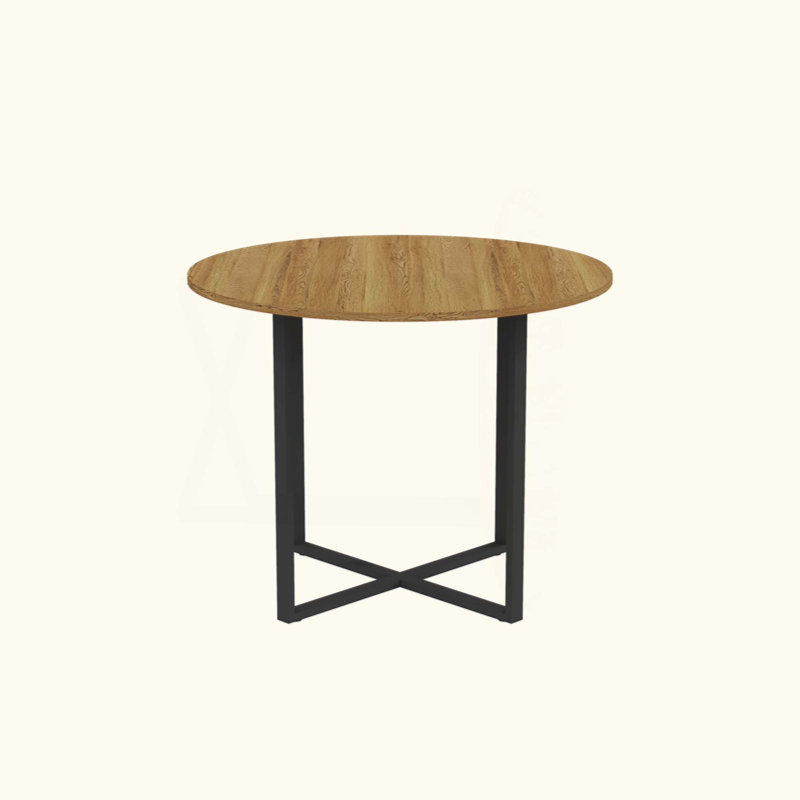 Ensemble de table de salle à manger rustique et 4 chaises en cuir PU - Ensemble de table de cuisine 5 pièces pour petits espaces, appartement, coin-repas