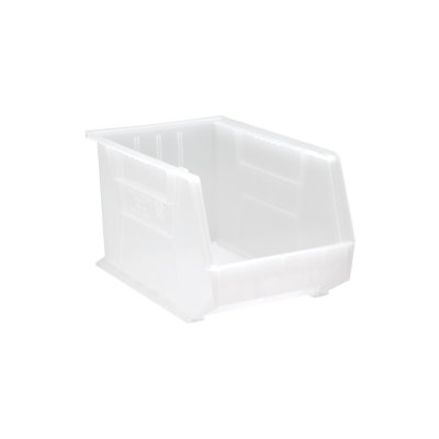 QUS260CL Ultra Stack & Hang Heavy Duty Part Organizer Clear Bins 18" L x 11" W x 10" H 4 Pack