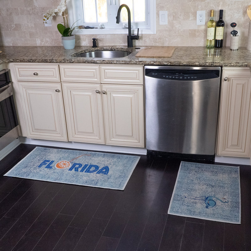 Tapis de cuisine polyvalent 2 pièces
