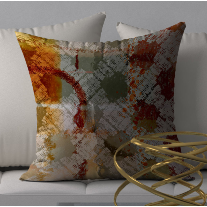 Housse de coussin décorative carrée attrayante adore, 18 po x 18 po