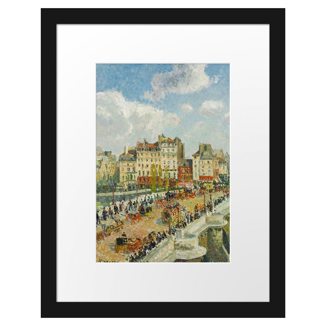 Gerahmter Kunstdruck The Pont Neuf von Camille Pissarro