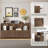 Guinna Farmhouse 8 Cube Bookshelf With 4 Doors, Wood Bookcase With Storage, Horizontal Cubby Organizer Shelf For Living Room, Office, Bedroom-122268068