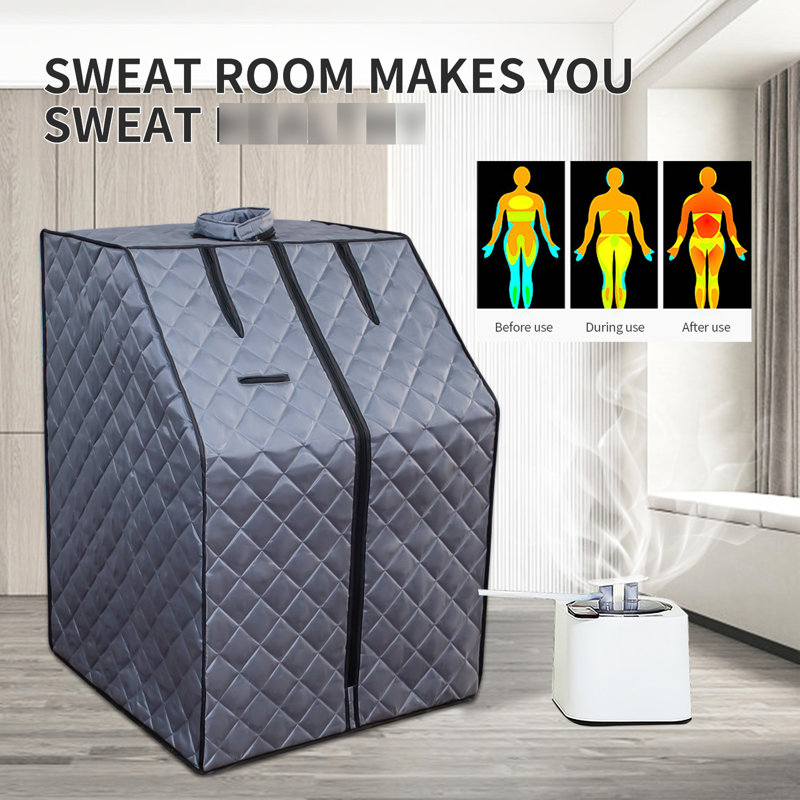 Portable Kiosk - 1000W Heater, 2L Generator, Foldable Chair, Remote, Improve Health Steam For Home Remote