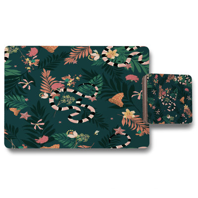 Hibbing Wood Floral Placemat