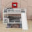 Twin Over Twin Bunk Bed With Fence-1427900443