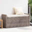 Upholstered Rattan Bench-1107979842