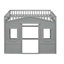 Lit mezzanine avec échelle House-757302285-757302284