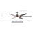 Brillion 72" Modern Industrial Dimmable Ceiling Fan with LED Lights and Remote Control, 6 Aluminum Blades, 6 Speeds Reversible DC Motor -1466008797