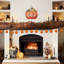 Guirlandes de citrouille - décorations d'Halloween orange 8,5 pi avec 10 lumières de citrouille à DEL pour l'extérieur, l'intérieur, la fenêtre, le patio, la fête