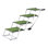 Escalier pour chien pour voiture, rampe pour chien pliable extra large à 4 marches pour grands chiens avec surface antidérapante, échelle d'escalier pour animal portable légère pour voiture, VUS, camion, lit haut, canapé, support jusqu'à 200 lb