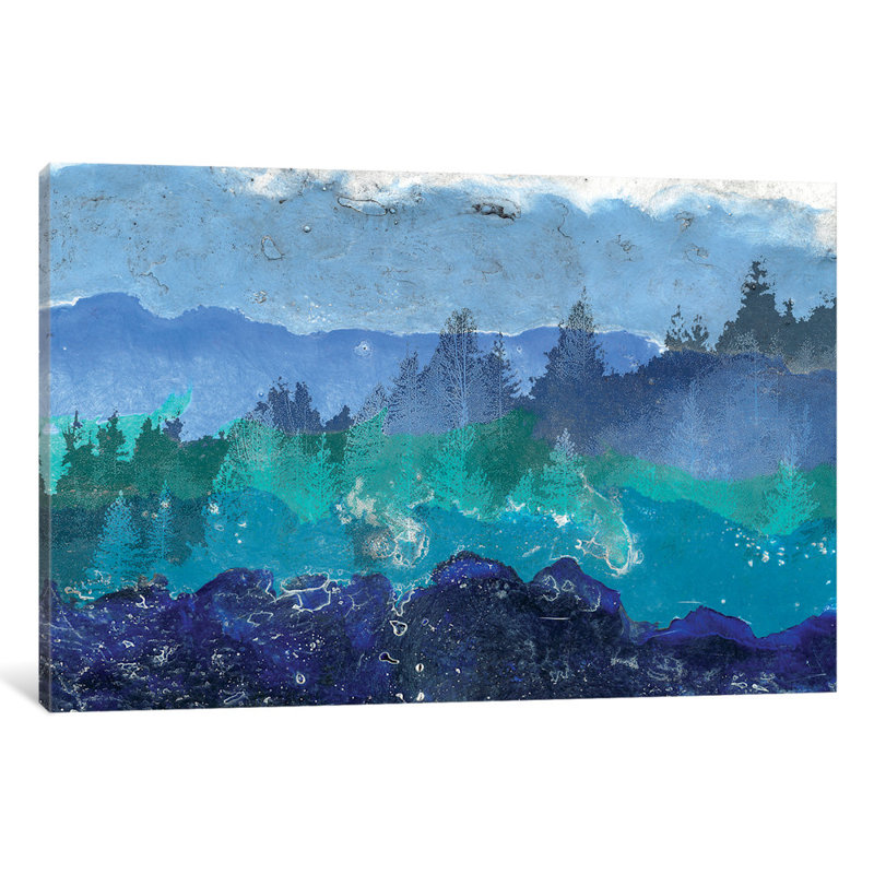 «Appalachian Trail I» par Alicia Ludwig, reproduction sur toile tendue, H 12 po x l 18 po x P 1,5 po, Pas de tapis